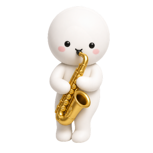 말랑밴드 색소폰 캐릭터 Saxy